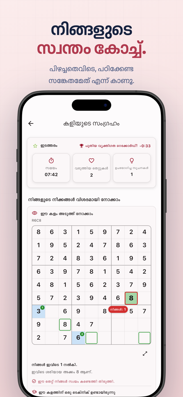 നിങ്ങളുടെ സ്വന്തം കോച്ച്. പിഴച്ചതെവിടെ, പഠിക്കേണ്ട സങ്കേതമേത് എന്ന് കാണൂ.