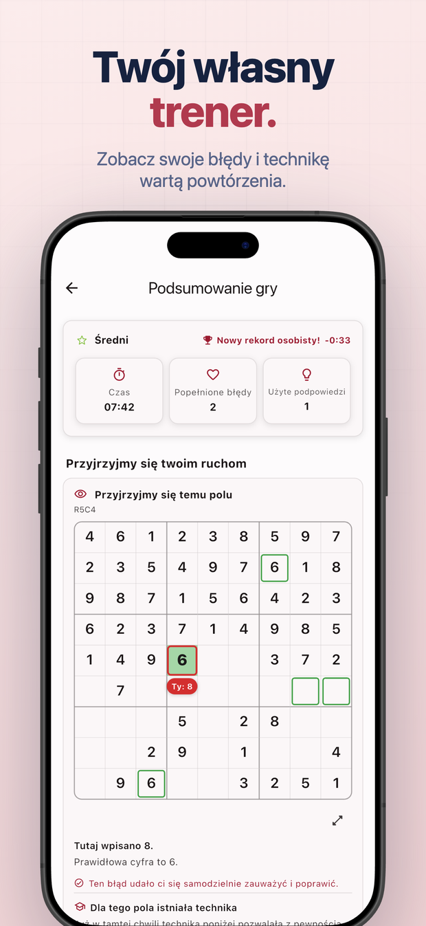 Twój własny trener. Zobacz swoje błędy i technikę wartą powtórzenia.
