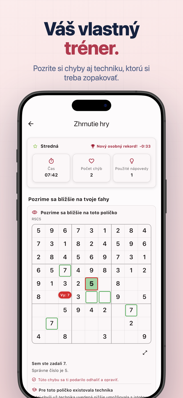 Váš vlastný tréner. Pozrite si chyby aj techniku, ktorú si treba zopakovať.
