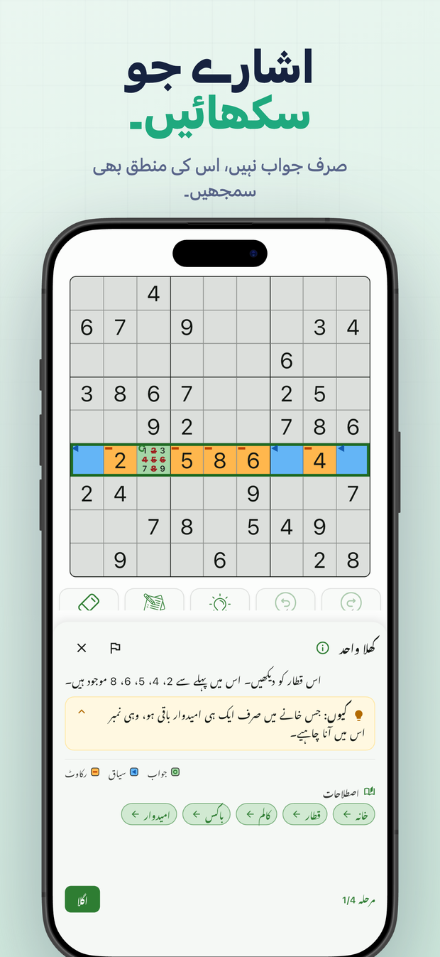 اشارے جو سکھائیں۔ صرف جواب نہیں، اس کی منطق بھی سمجھیں۔